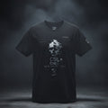 ctrlexist truth doesnot exist Black t-shirt with graphic design and text on a black background