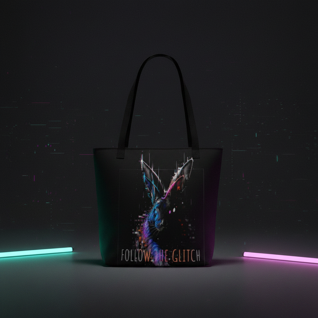 Large Tote Bag-CTRLexist- follow the Glitch