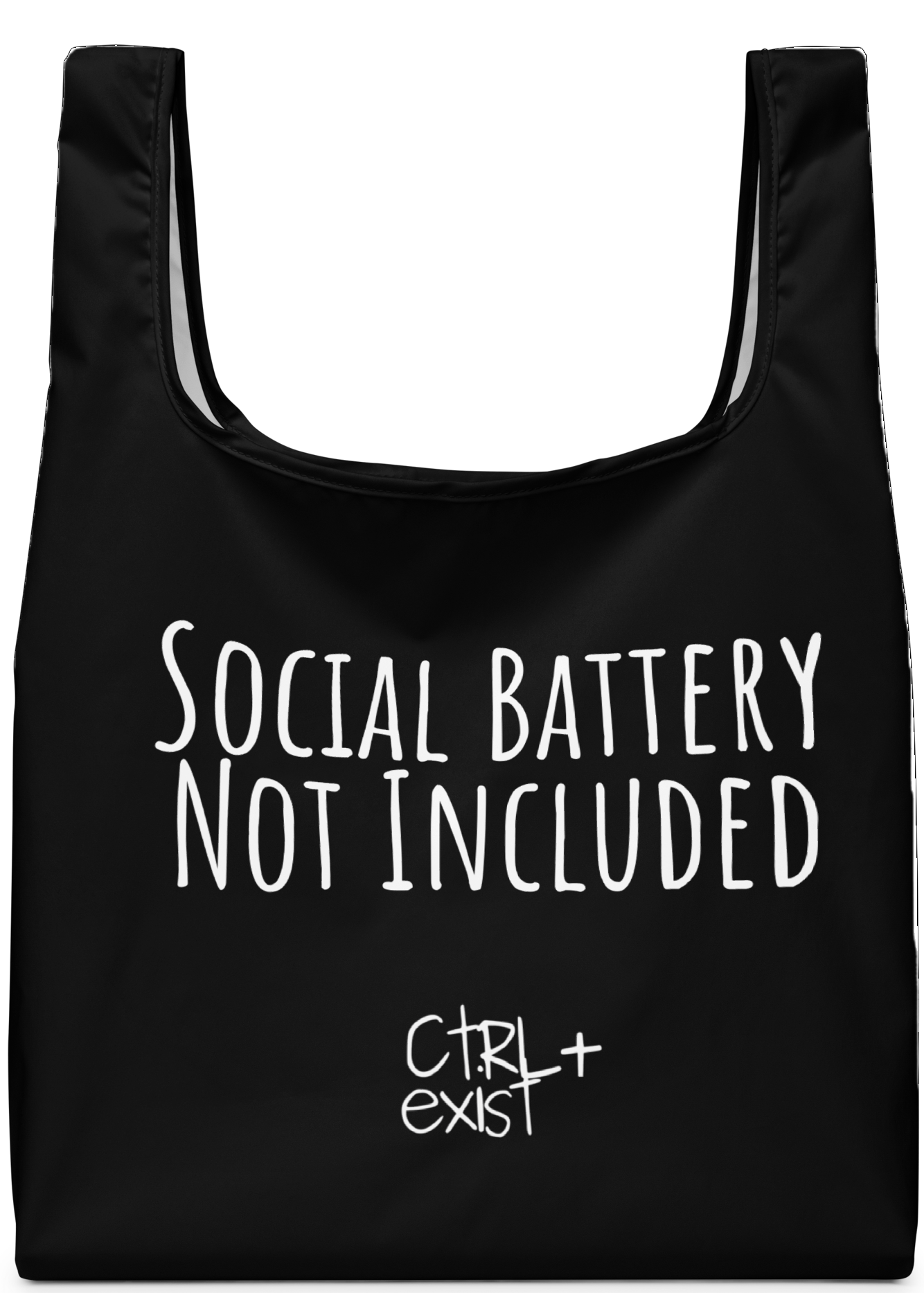 Social Battery Not Included Tote Bag — CTRLexist