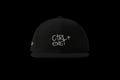 CTRLexist Snapback Hat embroidery by CTRLexist, minimalist cinematic cyberpunk streetwear design