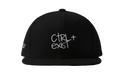 Black cap with white text 'Ctrl+Exist' on a black background