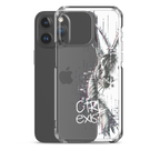 CTRL EXIST Follow The Glitch Transparent iPhone Case phone case by CTRLexist, minimalist cinematic cyberpunk streetwear desig