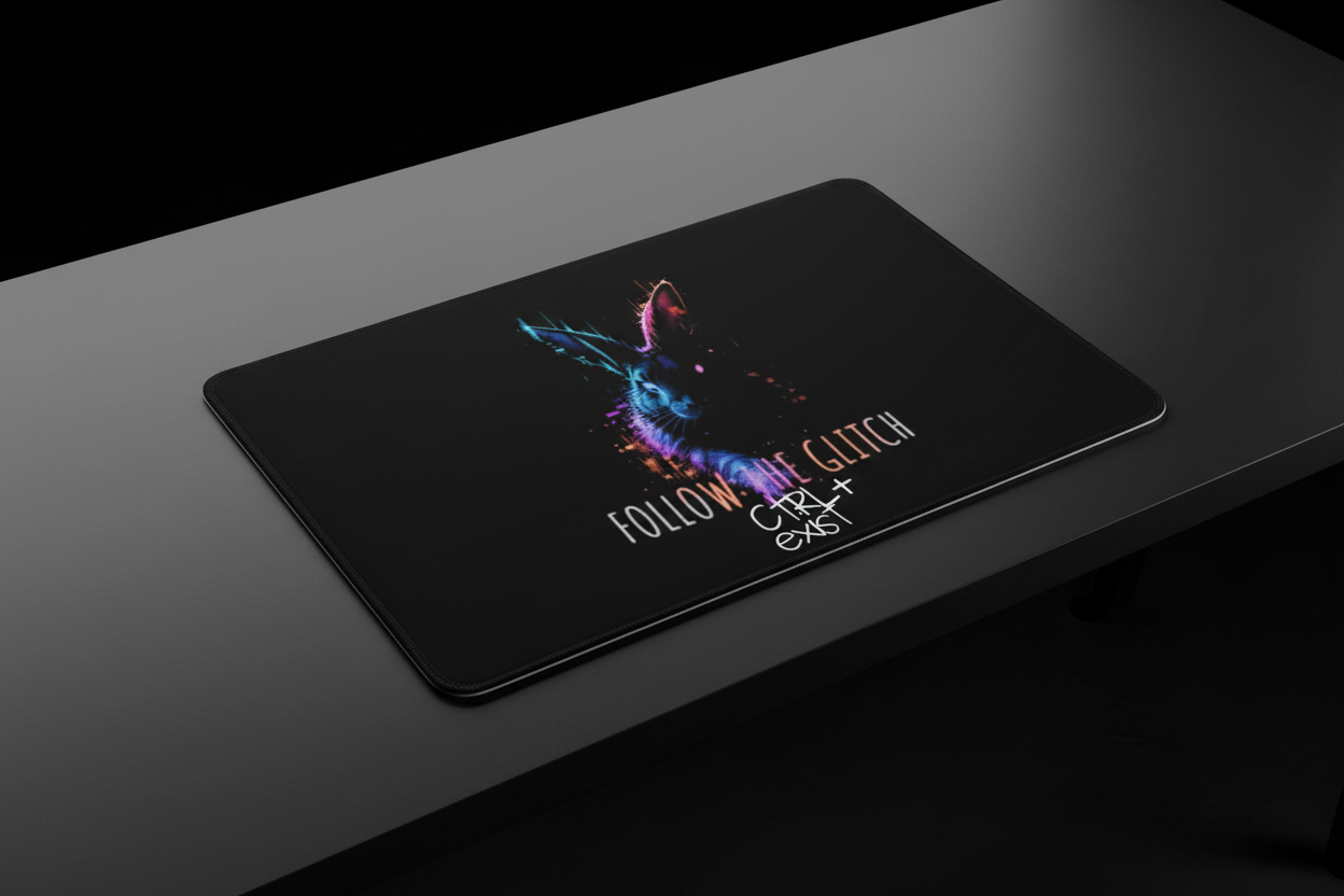 Follow The Glitch Desk Mat — CTRLexist