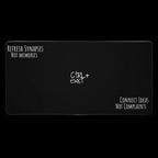 Refresh Synapses Not Memories Desk Mat  sublimation by CTRLexist, minimalist cinematic cyberpunk streetwear design