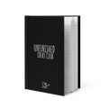 CTRLexist Hardcover Journal — Matte stationery by CTRLexist, minimalist cinematic cyberpunk streetwear design