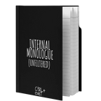 CTRLexist “INTERNAL MONOLOGUE (UNFILTERED)” stationery by CTRLexist, minimalist cinematic cyberpunk streetwear design
