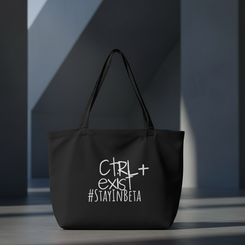 CTRLexist Large Organic Tote Bag