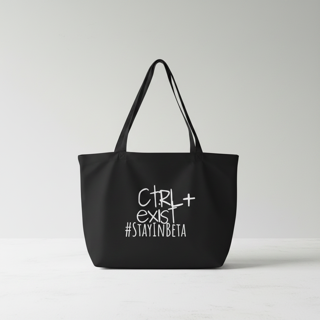 CTRLexist Large Organic Tote Bag