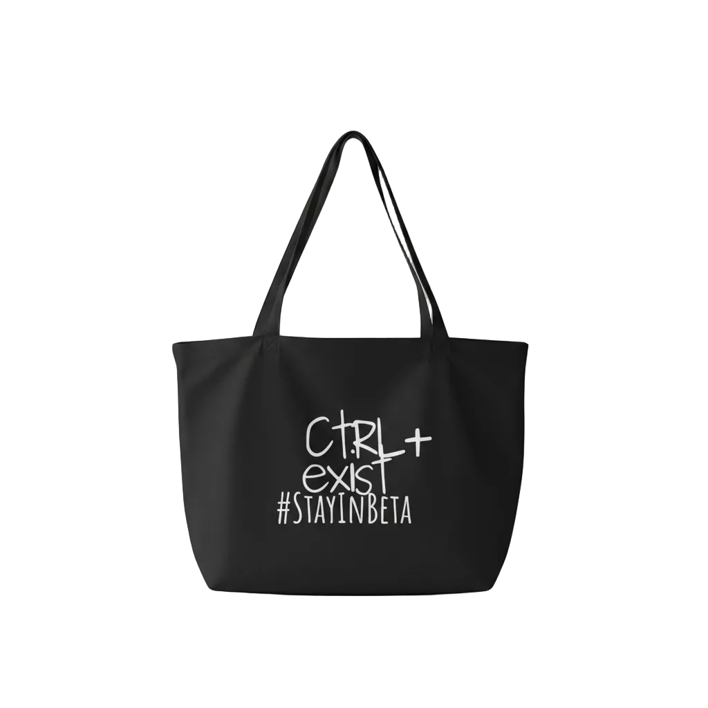 CTRLexist Large Organic Tote Bag