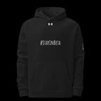 Under Armour® × CTRLexist #StayInBeta Hoodie hoodie by CTRLexist, minimalist cinematic cyberpunk streetwear design