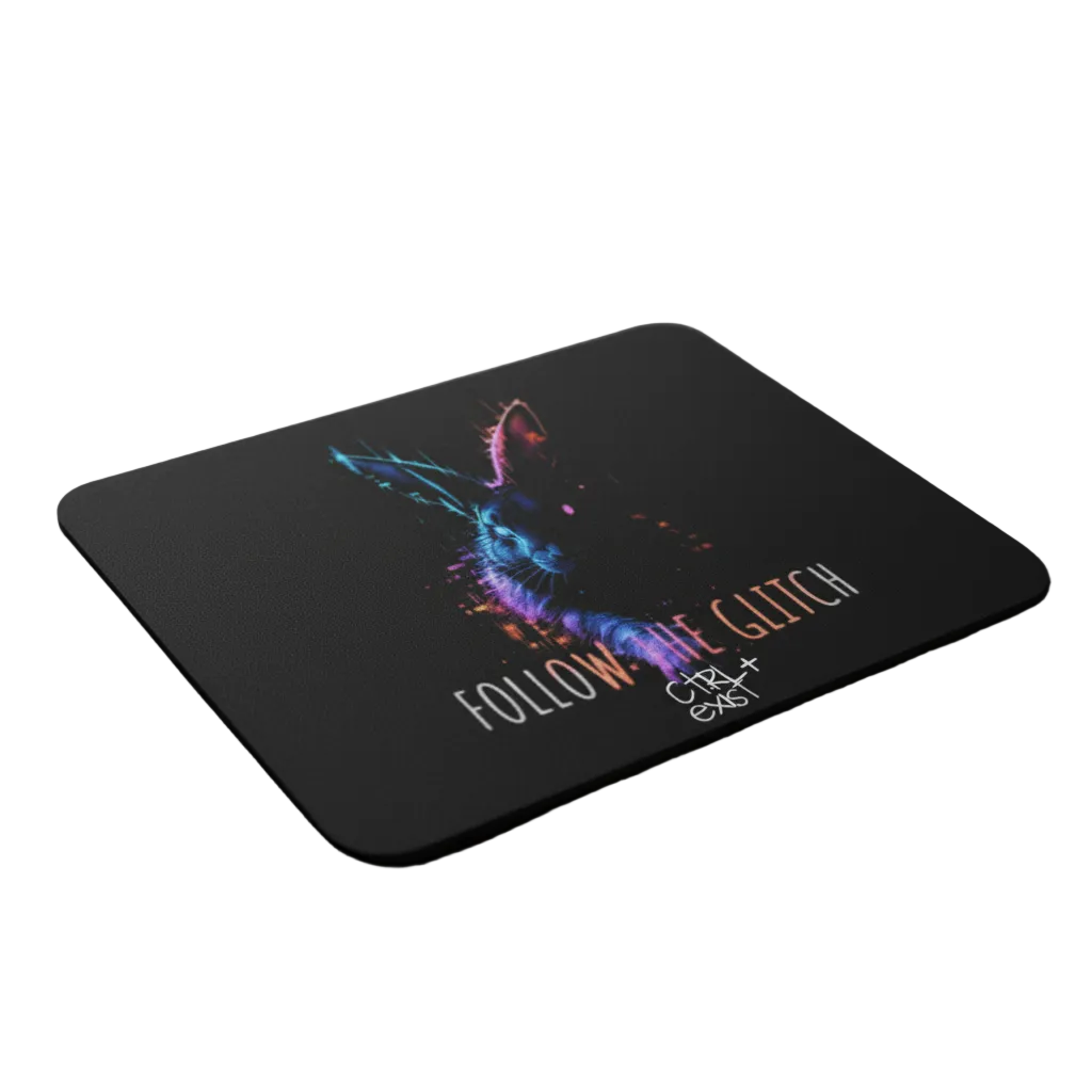 Glitch Rabbit Mouse Pad — CTRLexist