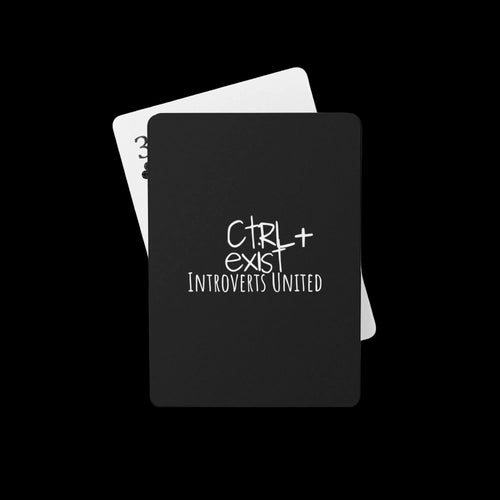 CTRLexist Poker Playing Cards stationery by CTRLexist, minimalist cinematic cyberpunk streetwear design