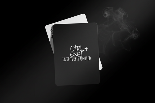 CTRLexist Poker Playing Cards | Dark Aesthetic Concept Design Gift | London
