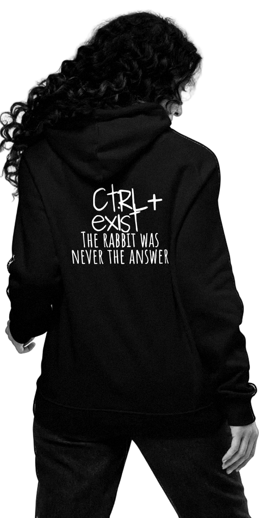 Follow The Glitch" Eco Raglan Hoodie | CTRLEXIST