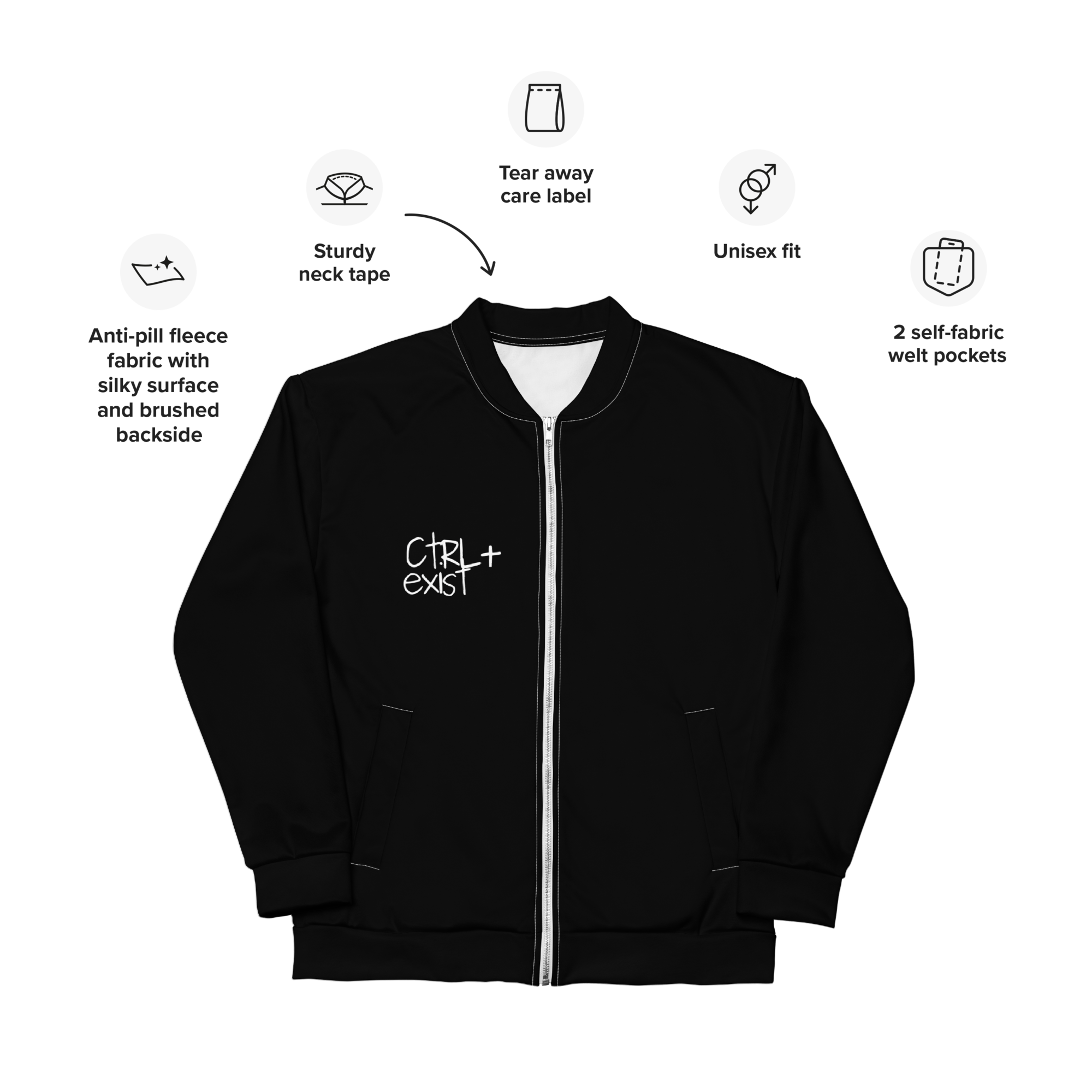 CTRLexist Bomber Jacket – “Logo Edition”