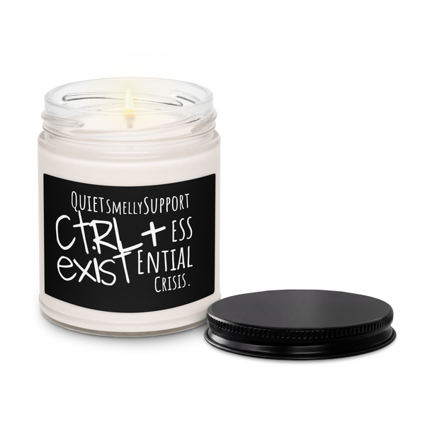 CTRLexist Scented Soy Candle candle by CTRLexist, minimalist cinematic cyberpunk streetwear design