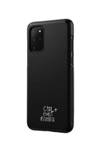Stay In Beta Black Samsung Phone Case  phone case by CTRLexist, minimalist cinematic cyberpunk streetwear design