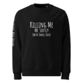 Killing Me Softly With Small Talk Minimalist Sweatshirt  sweatshirt by CTRLexist, minimalist cinematic cyberpunk streetwear d