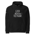 Follow The Glitch Eco Raglan Hoodie  hoodie by CTRLexist, minimalist cinematic cyberpunk streetwear design
