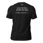 Introvert Plate Shield Black Graphic T-Shirt | Dark Humor Concept Streetwear | CTRLexist London