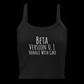 CTRLexist Beta Test Micro-Rib Tank — Version 0.1 tank top by CTRLexist, minimalist cinematic cyberpunk streetwear design