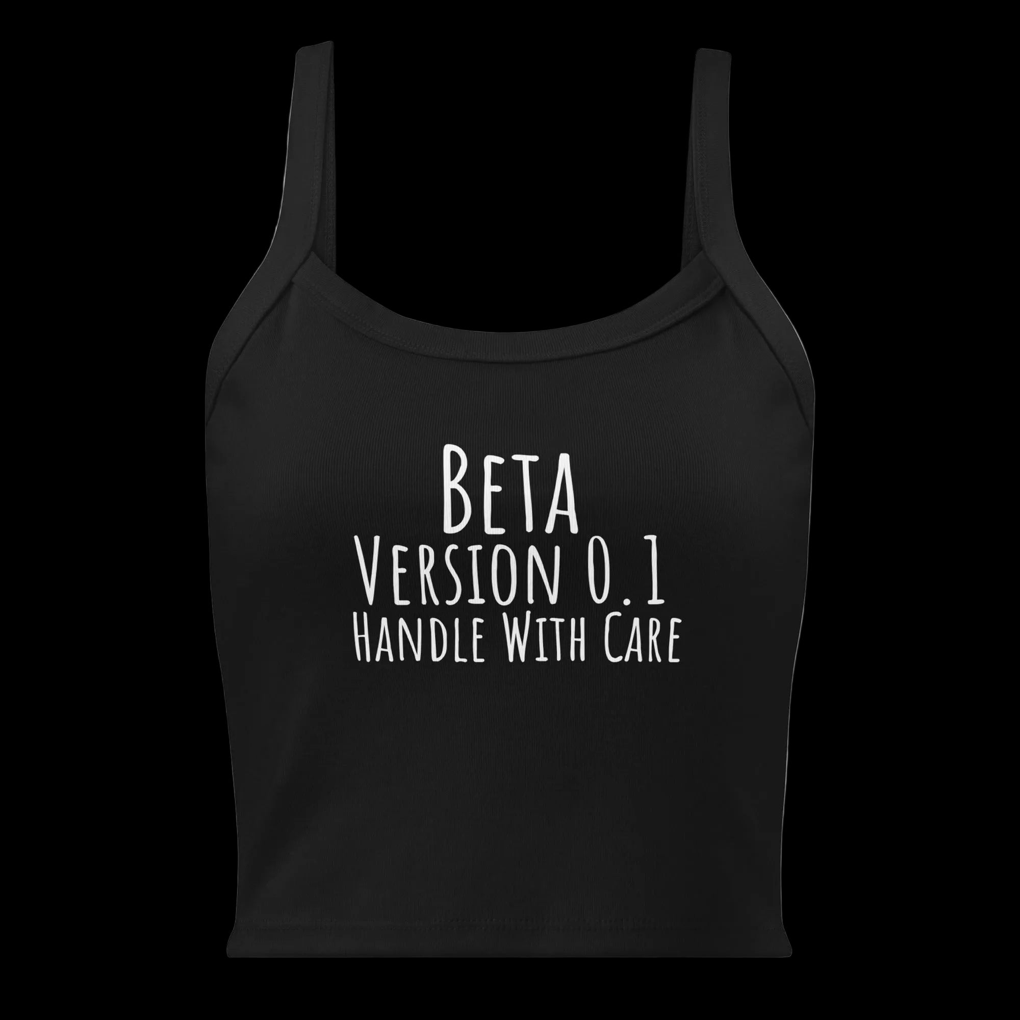 CTRLexist Beta Test Micro-Rib Tank — Version 0.1 tank top by CTRLexist, minimalist cinematic cyberpunk streetwear design