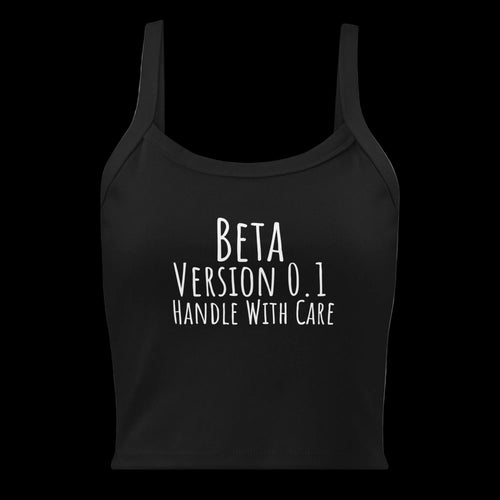 CTRLexist Beta Test Micro-Rib Tank — Version 0.1 tank top by CTRLexist, minimalist cinematic cyberpunk streetwear design